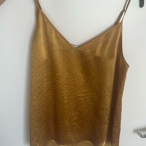 Babaton slip tank in gold size small
